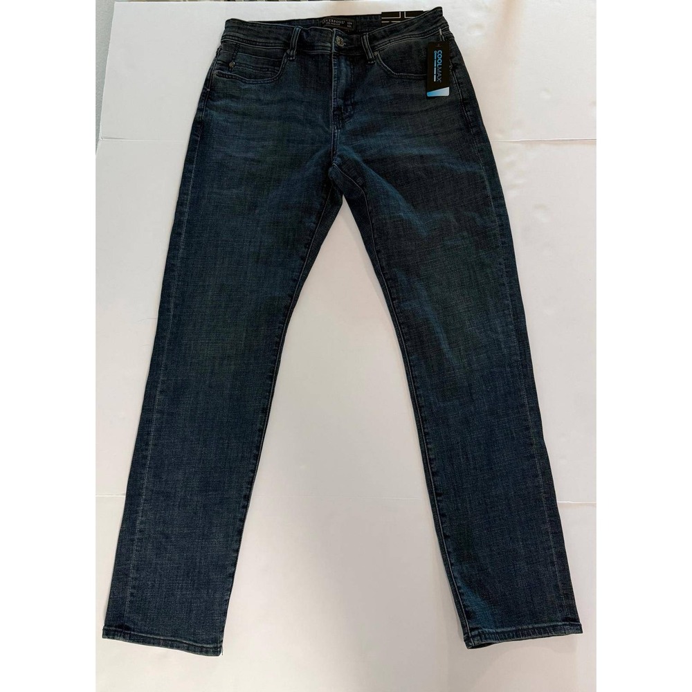 Liverpool Kingston Modern Straight Eco Jeans Mens 32x32 Dark Wash Coolmax Denim